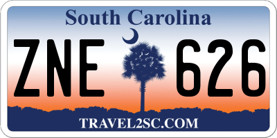 SC license plate ZNE626