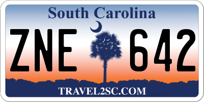 SC license plate ZNE642
