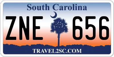 SC license plate ZNE656