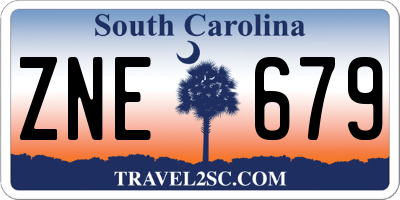 SC license plate ZNE679