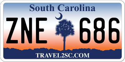 SC license plate ZNE686