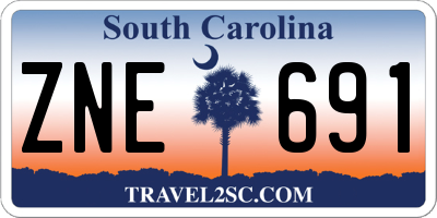 SC license plate ZNE691