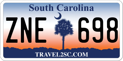 SC license plate ZNE698