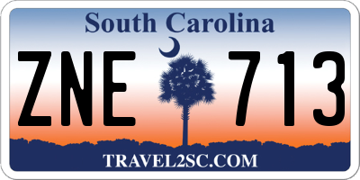 SC license plate ZNE713