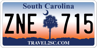 SC license plate ZNE715