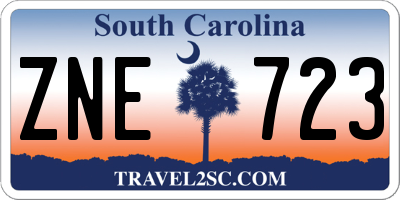 SC license plate ZNE723