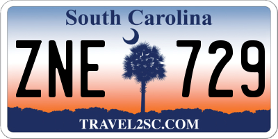 SC license plate ZNE729