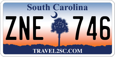 SC license plate ZNE746