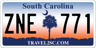 SC license plate ZNE771