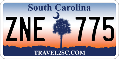 SC license plate ZNE775