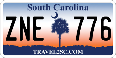 SC license plate ZNE776