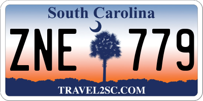 SC license plate ZNE779