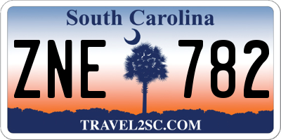 SC license plate ZNE782