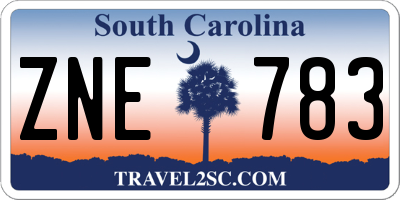 SC license plate ZNE783
