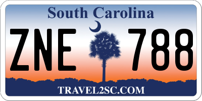 SC license plate ZNE788