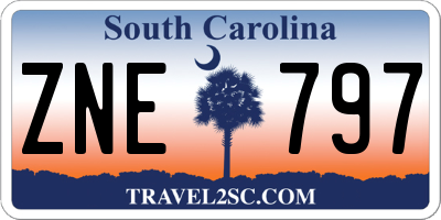 SC license plate ZNE797