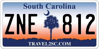 SC license plate ZNE812