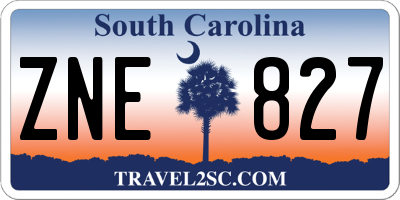 SC license plate ZNE827