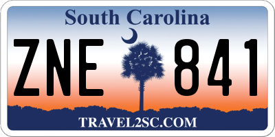 SC license plate ZNE841
