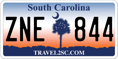 SC license plate ZNE844