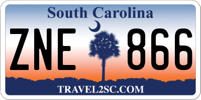 SC license plate ZNE866