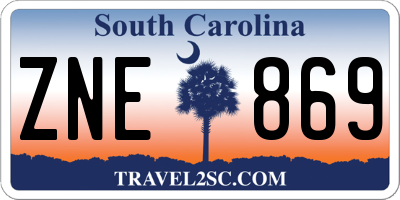 SC license plate ZNE869