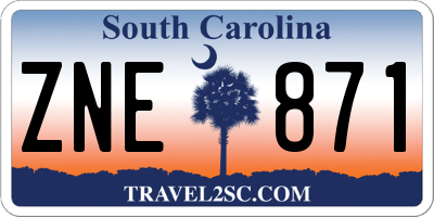 SC license plate ZNE871