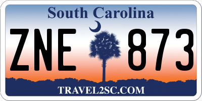 SC license plate ZNE873