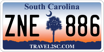 SC license plate ZNE886