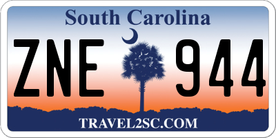 SC license plate ZNE944