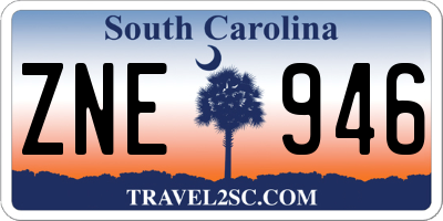 SC license plate ZNE946