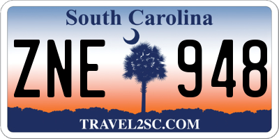 SC license plate ZNE948