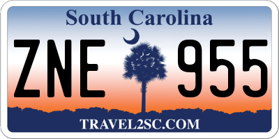 SC license plate ZNE955