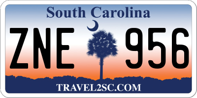 SC license plate ZNE956