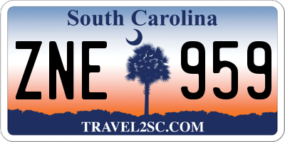 SC license plate ZNE959