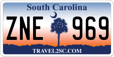 SC license plate ZNE969