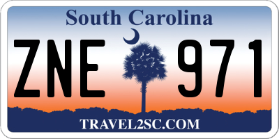 SC license plate ZNE971