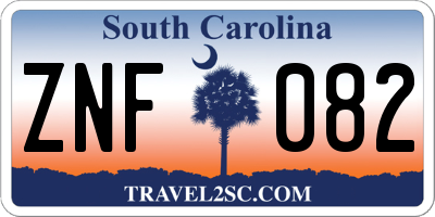 SC license plate ZNF082