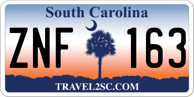SC license plate ZNF163