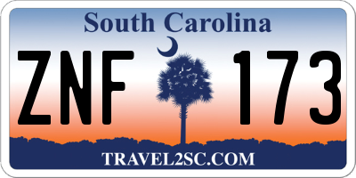 SC license plate ZNF173