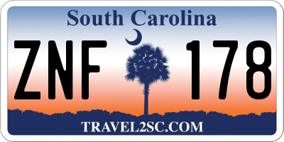 SC license plate ZNF178