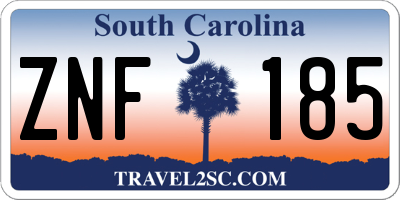 SC license plate ZNF185