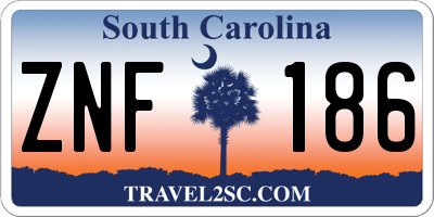 SC license plate ZNF186