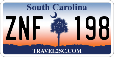SC license plate ZNF198
