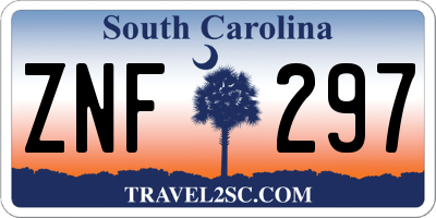 SC license plate ZNF297
