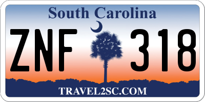 SC license plate ZNF318