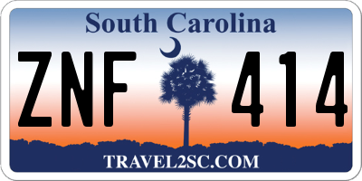 SC license plate ZNF414