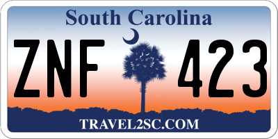 SC license plate ZNF423