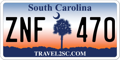 SC license plate ZNF470