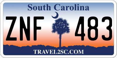 SC license plate ZNF483
